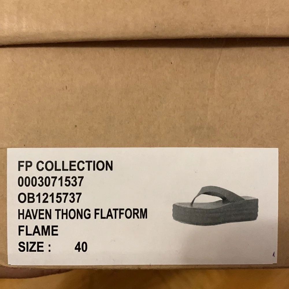 NEW🌟 Free People Haven Thong Flatform Size 40 - Picture 4 of 4